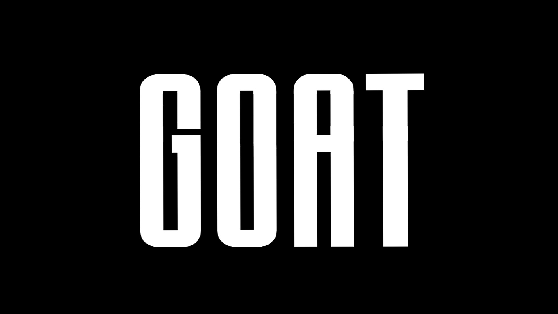 GOAT title card